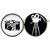 Gemelos con diseño de cámara de película clásica &quot-No see Long Time&quot-- cámara retro- cámaras vintage- gemelos…